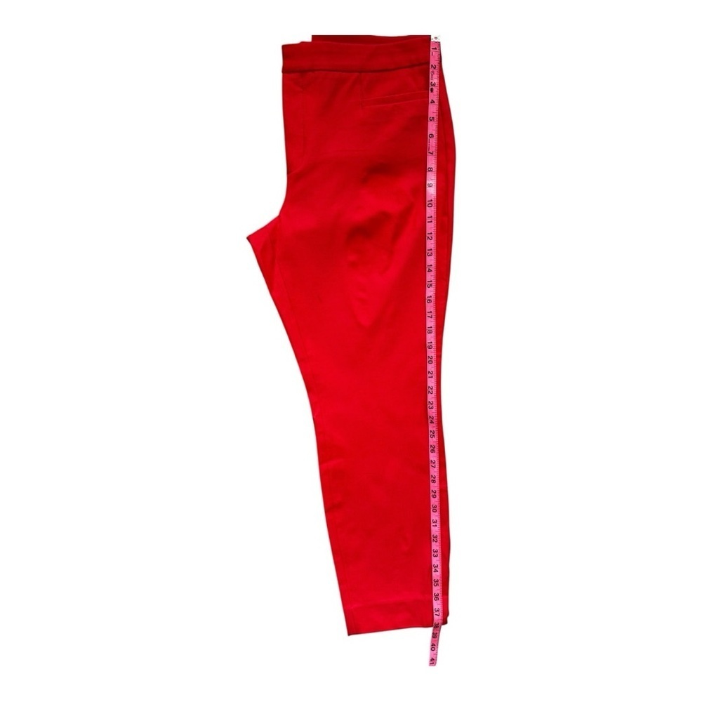 Banana Republic Sloan-Fit Slim Ankle Pants Coral Red Size 14 NWOT - Picture 10 of 12
